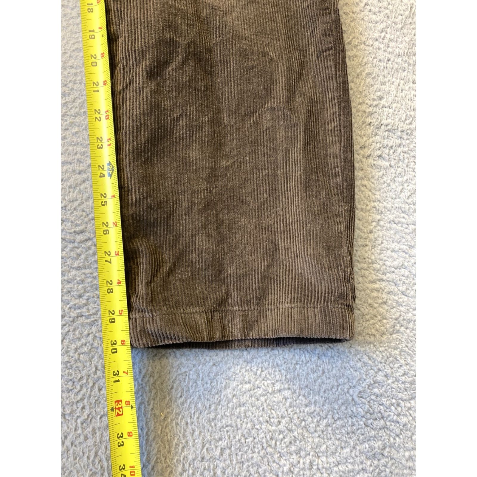 Nautica VINTAGE Nautica Corduroy Pants Brown Men’s 36X30 Regular Straight 90s Grunge Skater Belt Loops Pockets Casual Workwear Size US 36 / EU 52 - 6 Thumbnail