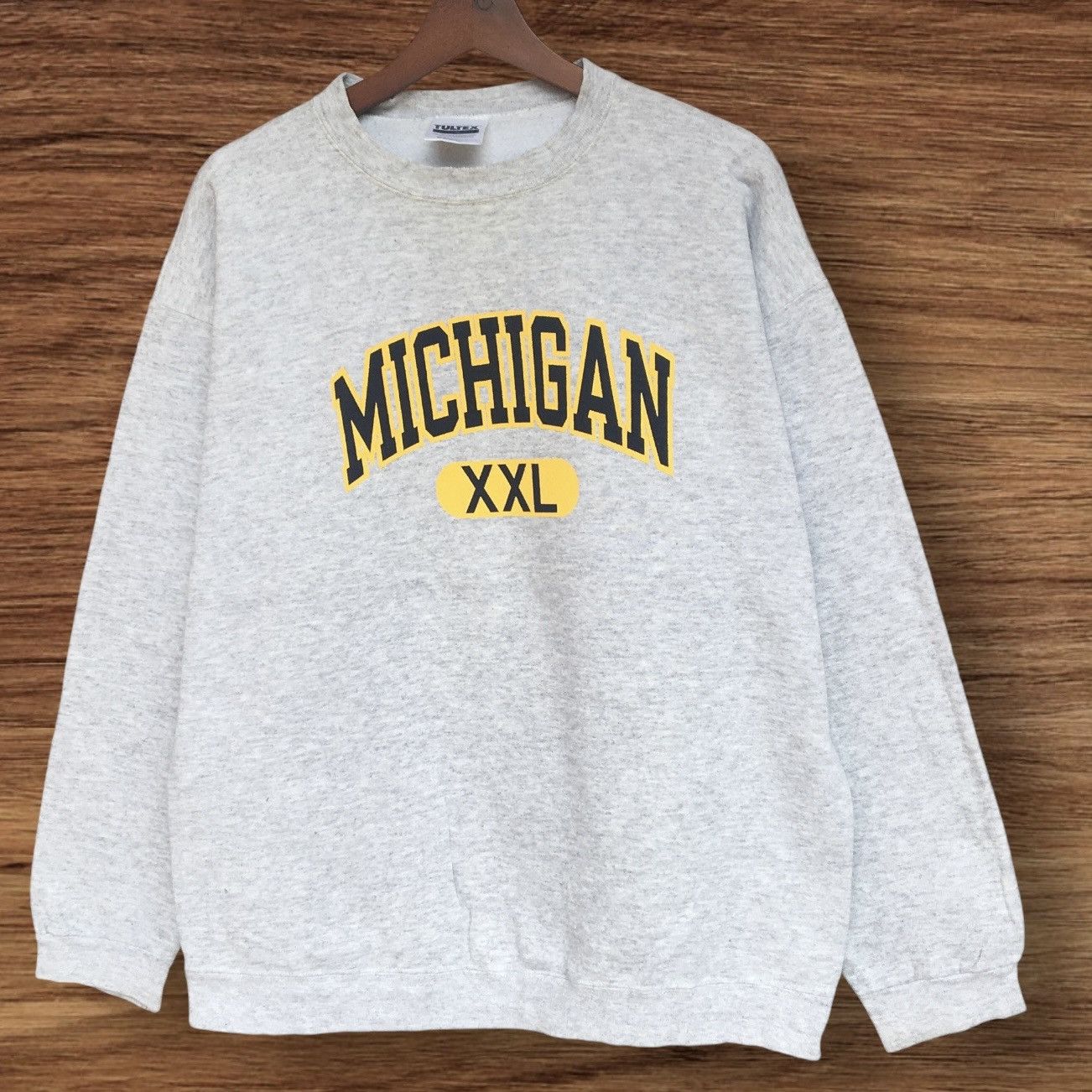 Tultex × Vintage Vintage 90s Tultex Michigan XXL Crewneck Size US L / EU 52-54 / 3 - 2 Thumbnail