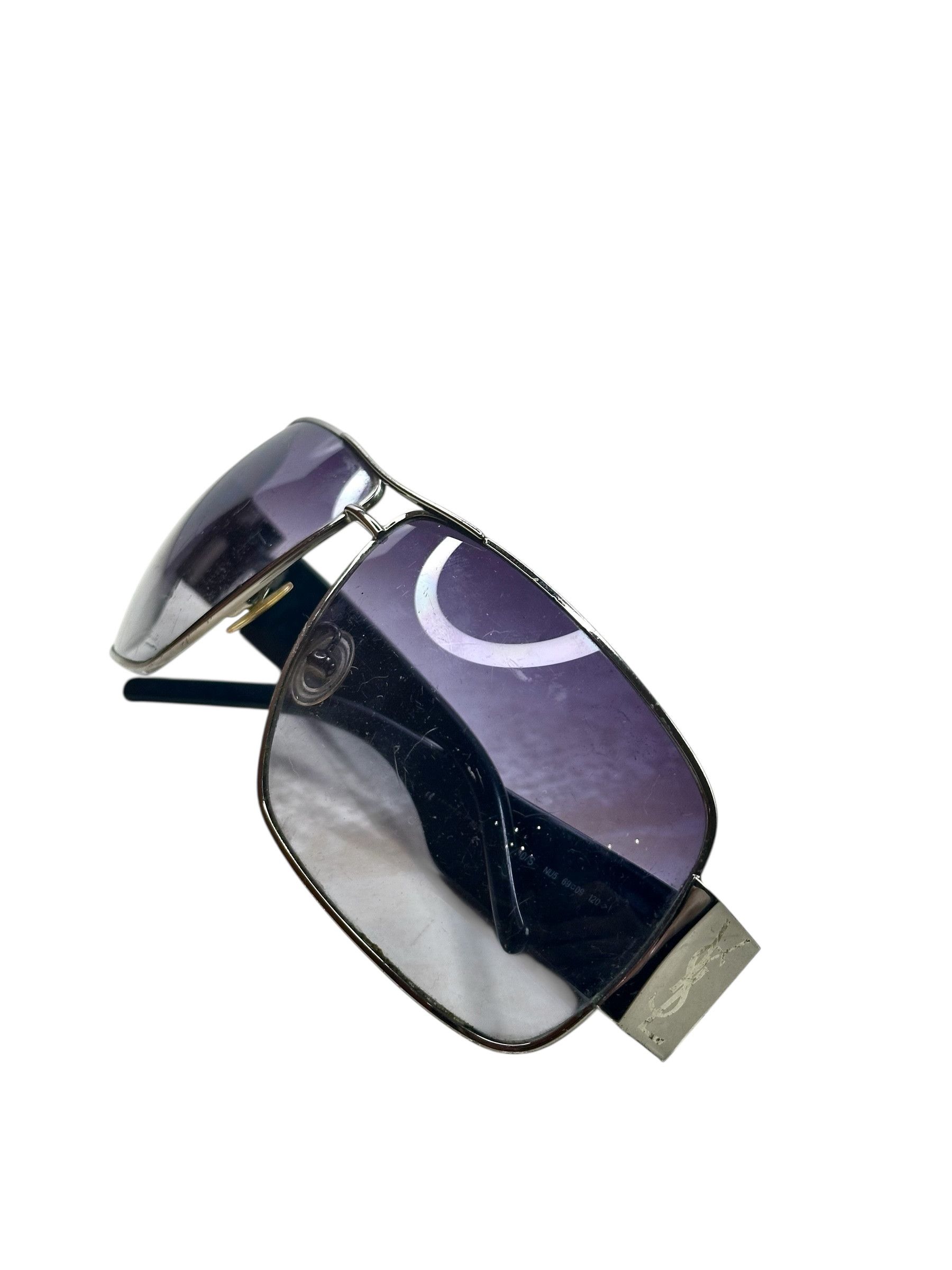 Yves Saint Laurent YSL Aviator Big Logo Sunglasses Size ONE SIZE - 3 Thumbnail