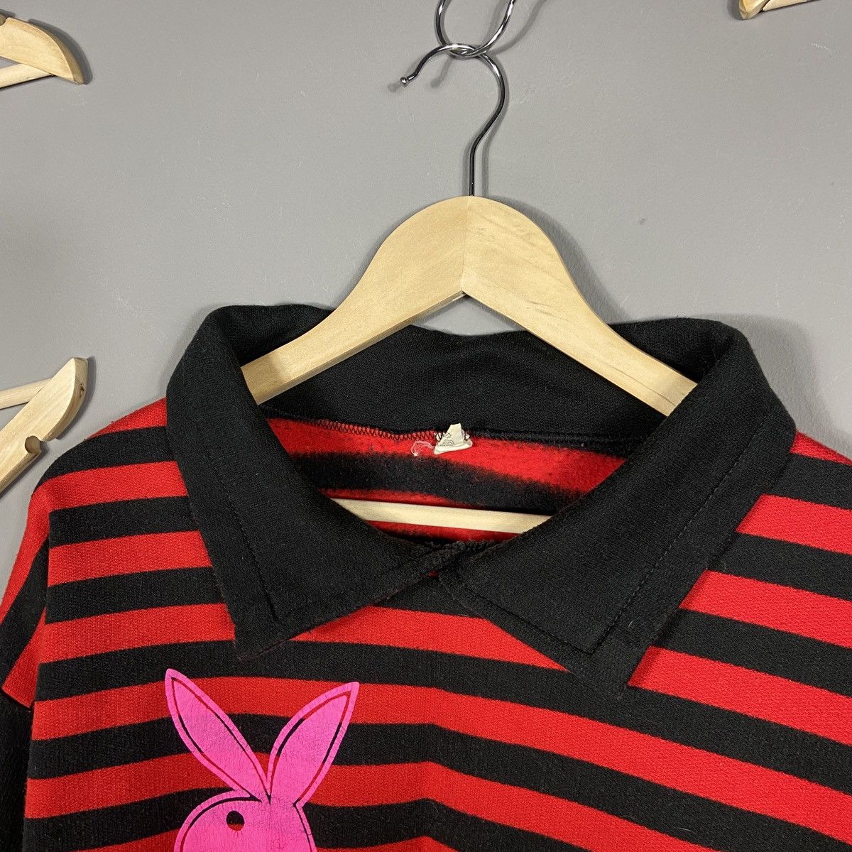 Playboy Vintage Playboy Striped Rugby Polo Size US L / EU 52-54 / 3 - 6 Thumbnail