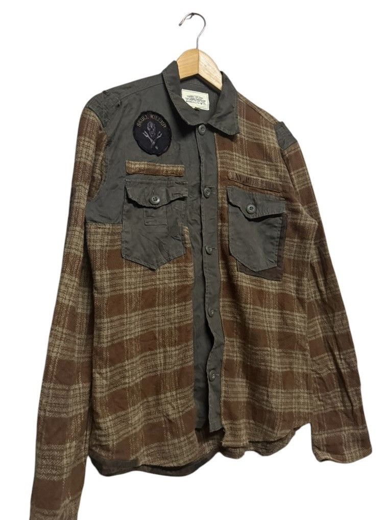 Avirex Avirex LTD. Cotton Flanel Hybrid Reconstruct Shirt Size US M / EU 48-50 / 2 - 8 Thumbnail