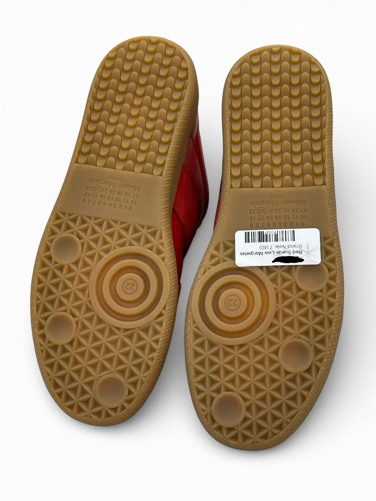 Maison Margiela Maison Margiela ReplicaRed Gum Leather Suede Low (Sz7 (40) Size US 7 / EU 40 - 6 Thumbnail