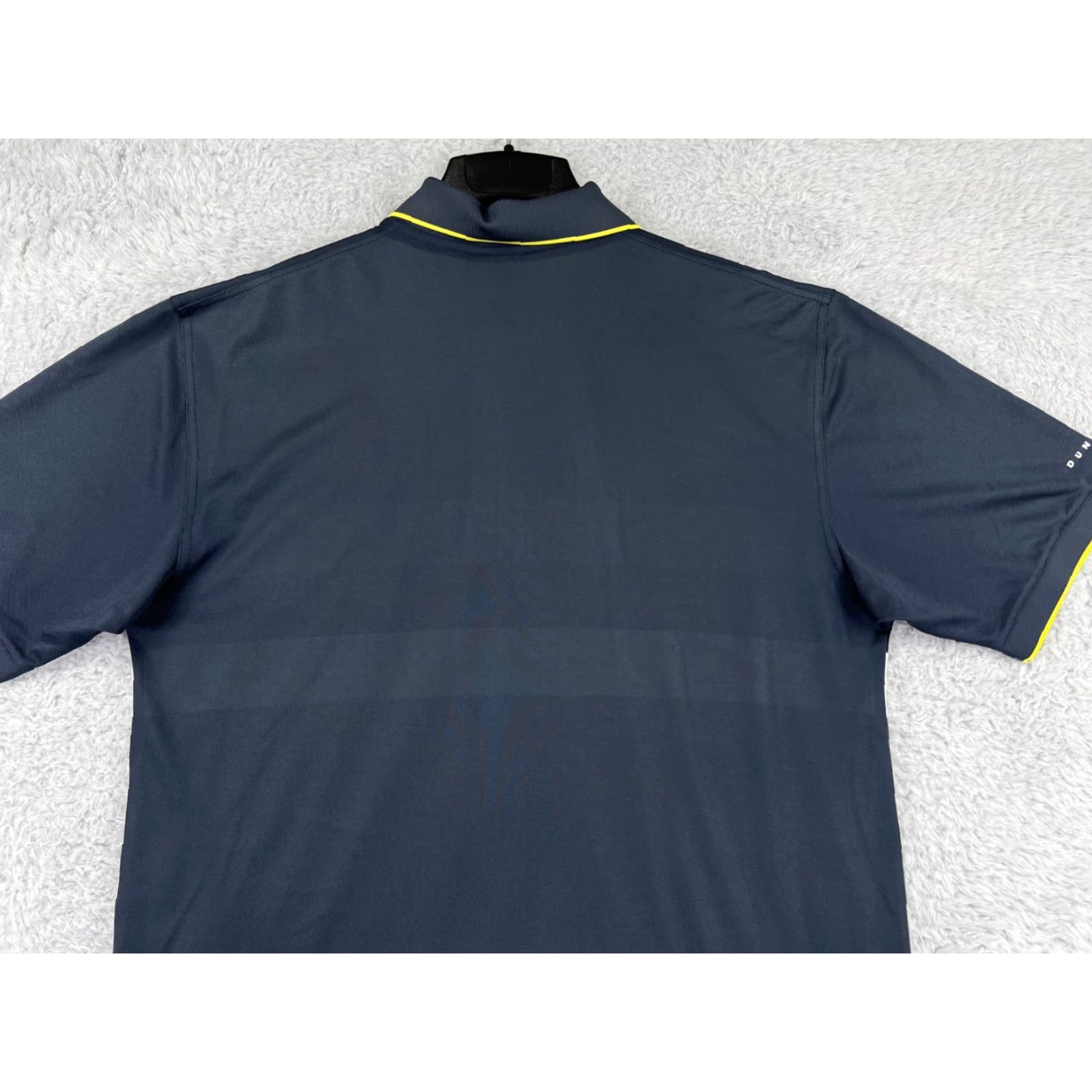 Vintage Dunning Polo Shirt Mens XL Striped Blue Lightweight Golf Volleyball Outdoor Sports Shirt Size US XL / EU 56 / 4 - 6 Thumbnail