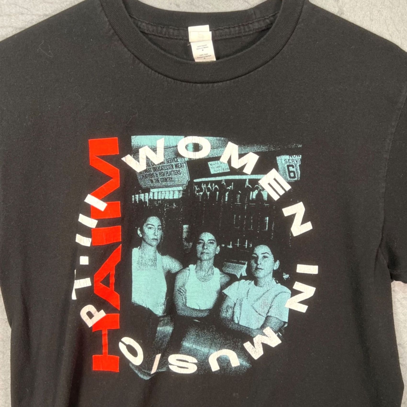 Tultex Haim Women In Music One More Haim Tour 2022 Black T-Shirt Size Medium Size M / US 6-8 / IT 42-44 - 5 Thumbnail