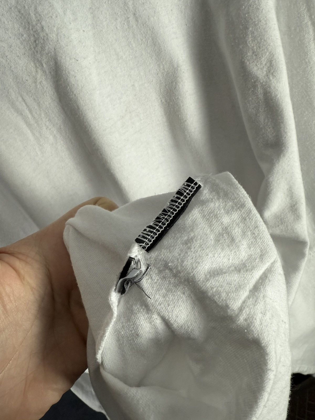 Palm Angels Palm Angels Doubled Logo Oversized Long Sleeve Shirt Size US XL / EU 56 / 4 - 12 Thumbnail