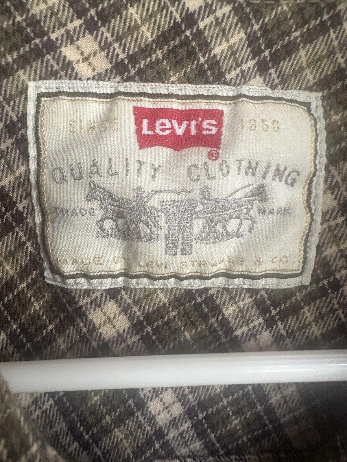 Levi's Vintage Levi's Flannel Shirt XL 1950s Button Up Size US XL / EU 56 / 4 - 2 Thumbnail