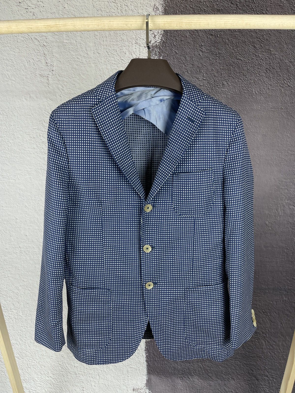 Paoloni Paoloni wool linen 3 button unlined blazer 3 button Size 40R - 2 Thumbnail