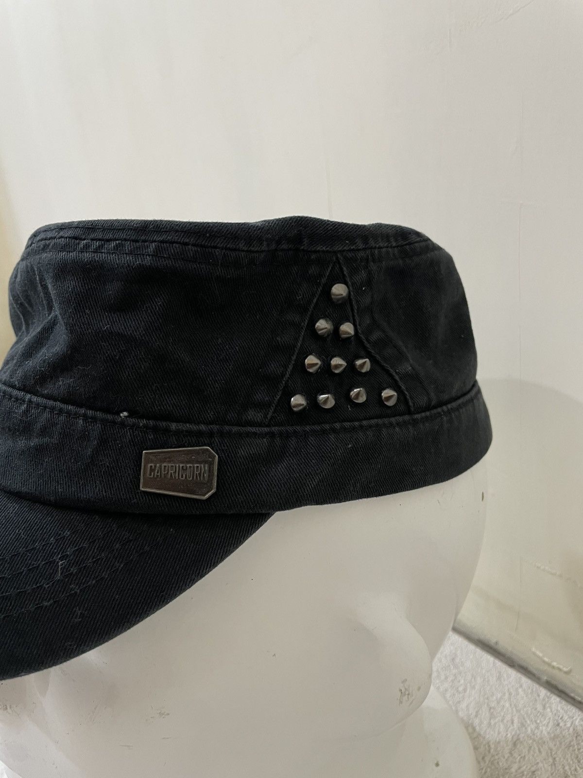 Japanese Brand 2000s Hat Japan Studed Cadet Y2K Size ONE SIZE - 2 Thumbnail