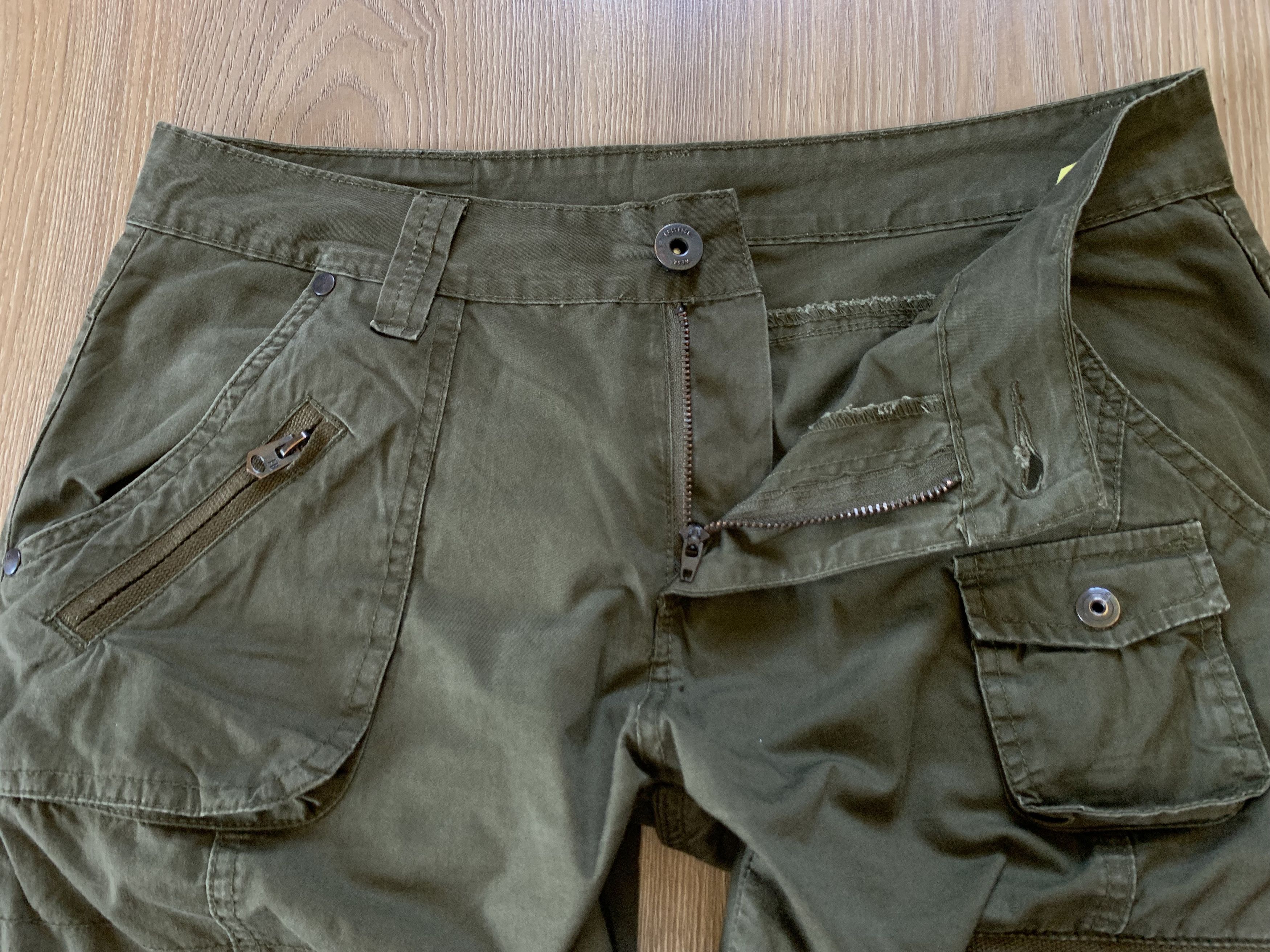 Japanese Brand Freebase Wear Vintage Multi Pocket Khaki Cargo Pants Size US 29 - 6 Thumbnail