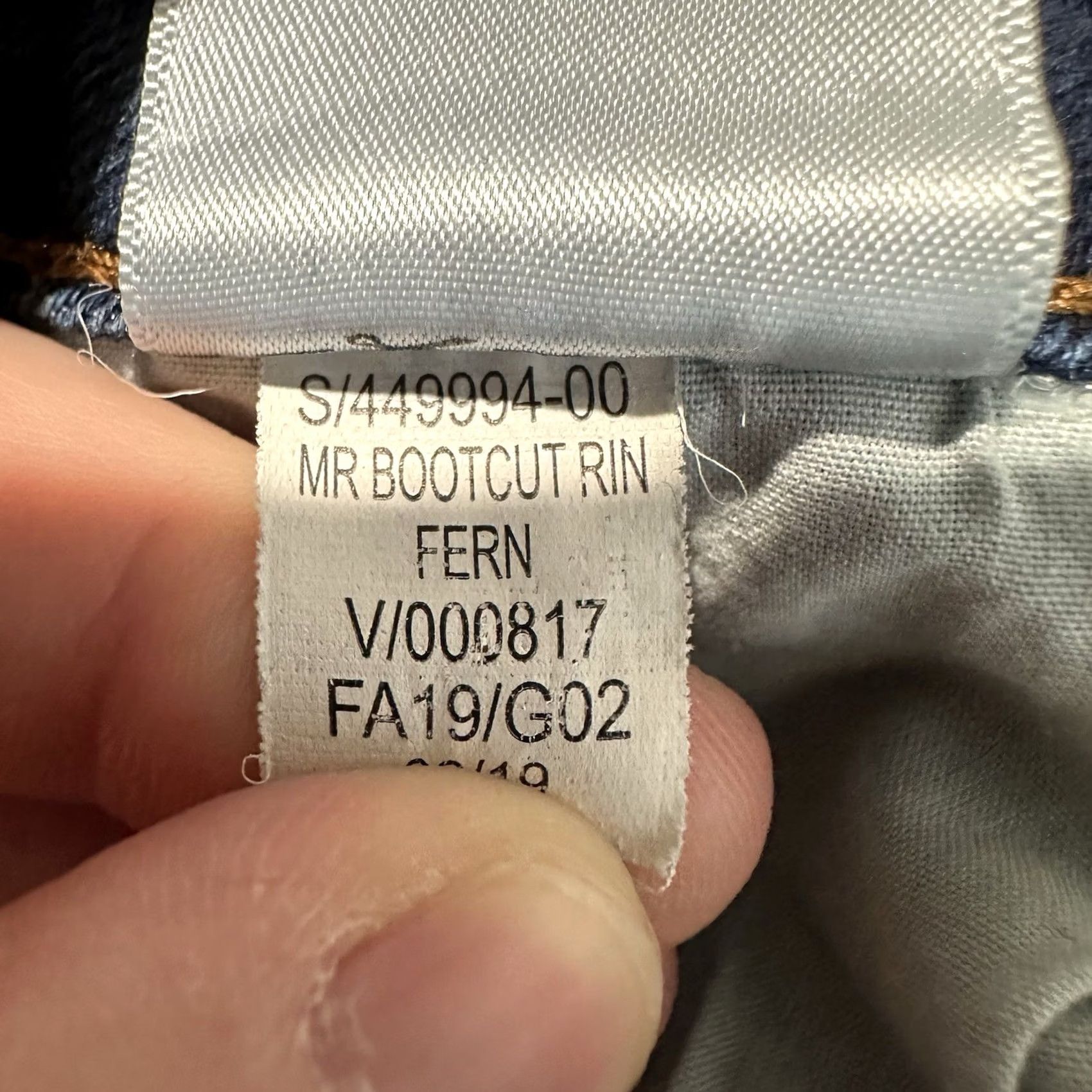 Old Navy Old Navy Womens Jeans 14 Short Blue Denim Stretch Mid-Rise Boot-Cut Kicker GUC Size 36" / US 14 / IT 50 - 5 Thumbnail