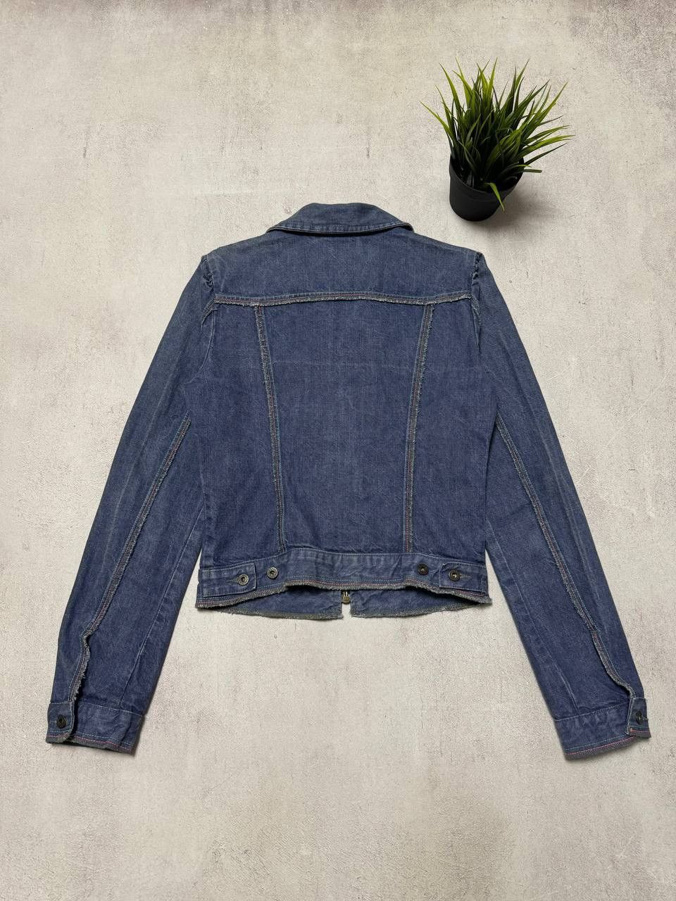 Diesel × Japanese Brand Vintage Diesel Denim Jacket Bomber Women Y2K 90s Size S / US 4 / IT 40 - 7 Thumbnail