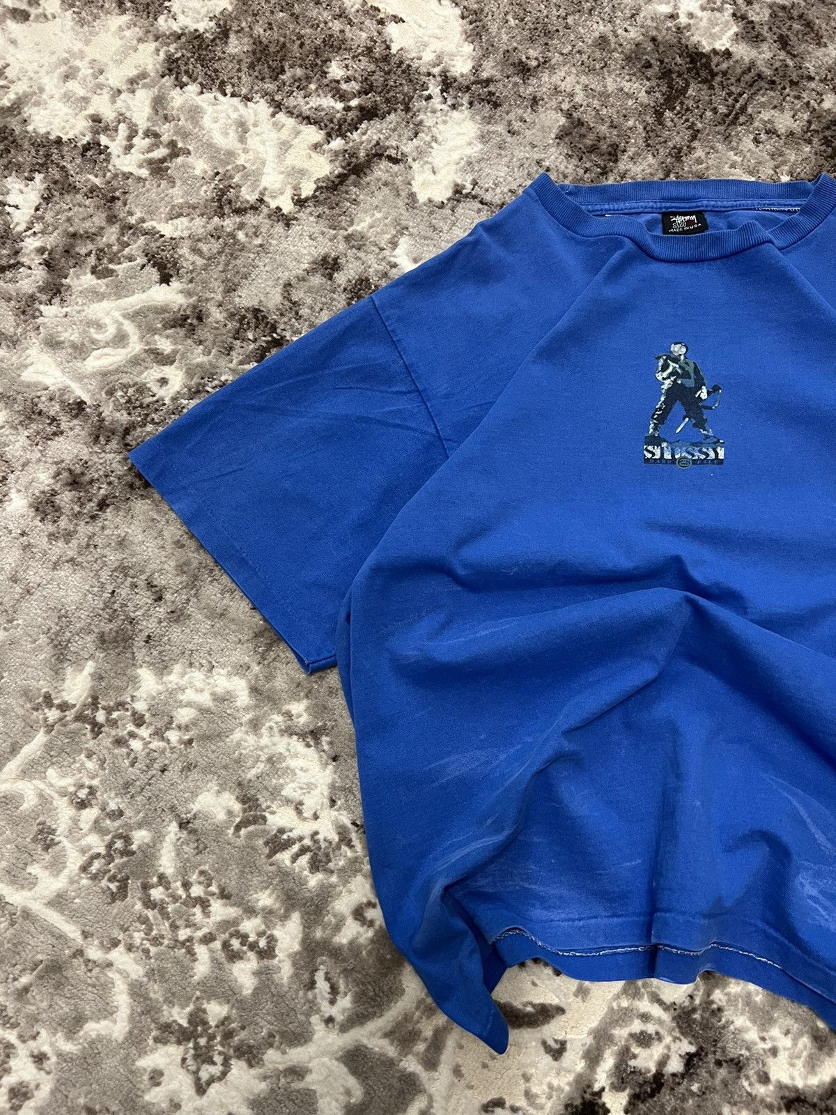 Stussy × Vintage Vintage 90s Stussy Bank File Rare T-shirt Size US L / EU 52-54 / 3 - 5 Thumbnail
