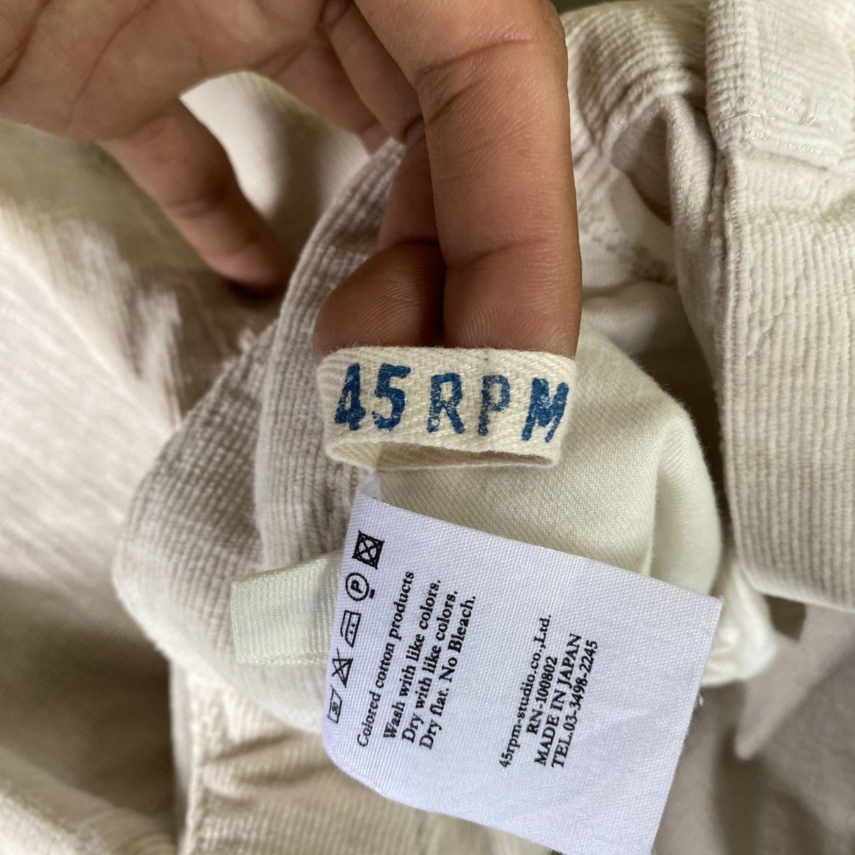 45rpm 2000s 45rpm Slim Fit Corduroy Pants Size US 27 - 10 Thumbnail