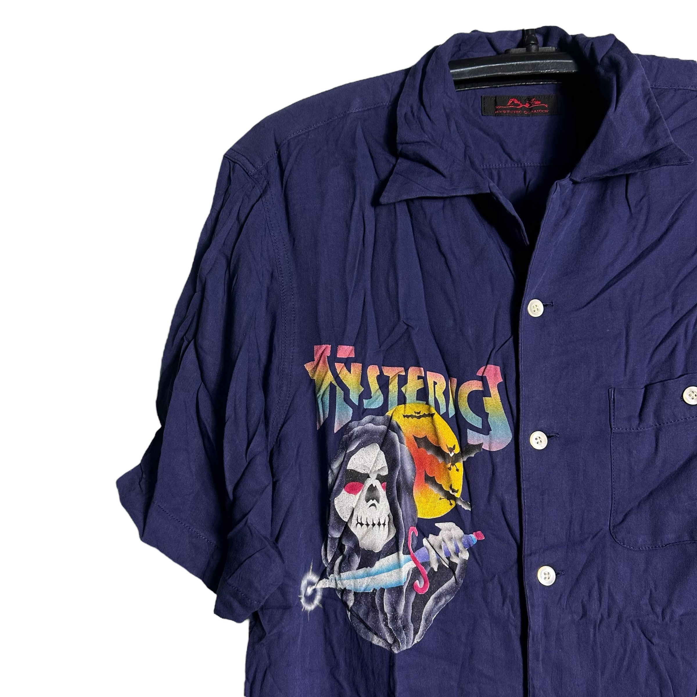 Hysteric Glamour 🔥RARE🔥Vtg Hysteric Glamour Skulls Rayon Button Up Shirts Size US L / EU 52-54 / 3 - 3 Thumbnail