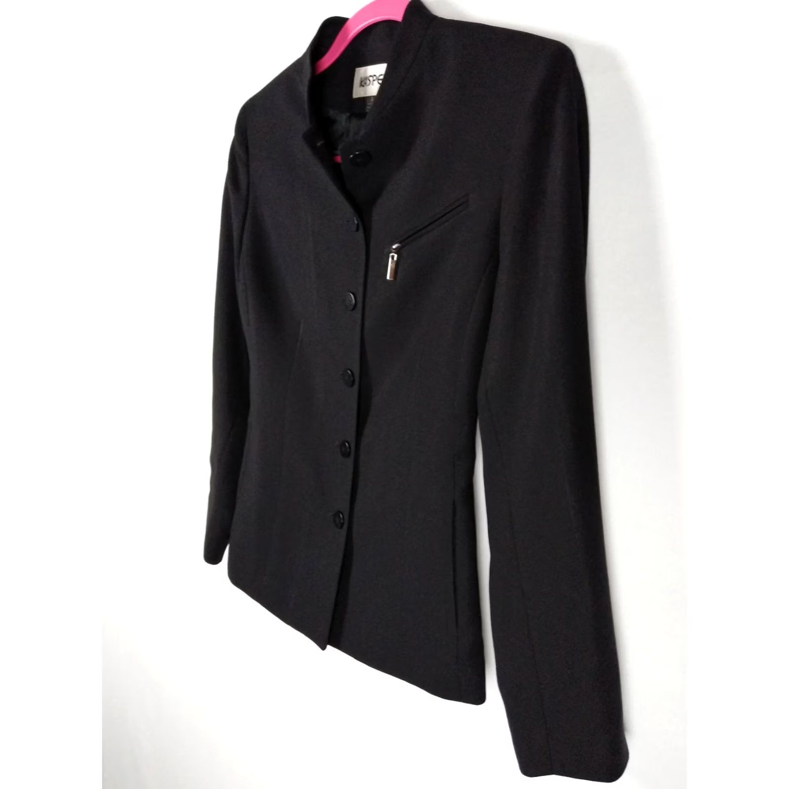 Kasper Kasper Blazer Jacket Womens 4 Black Lined Career Business 50% Nylon 50% Polyester Size S / US 4 / IT 40 - 6 Thumbnail