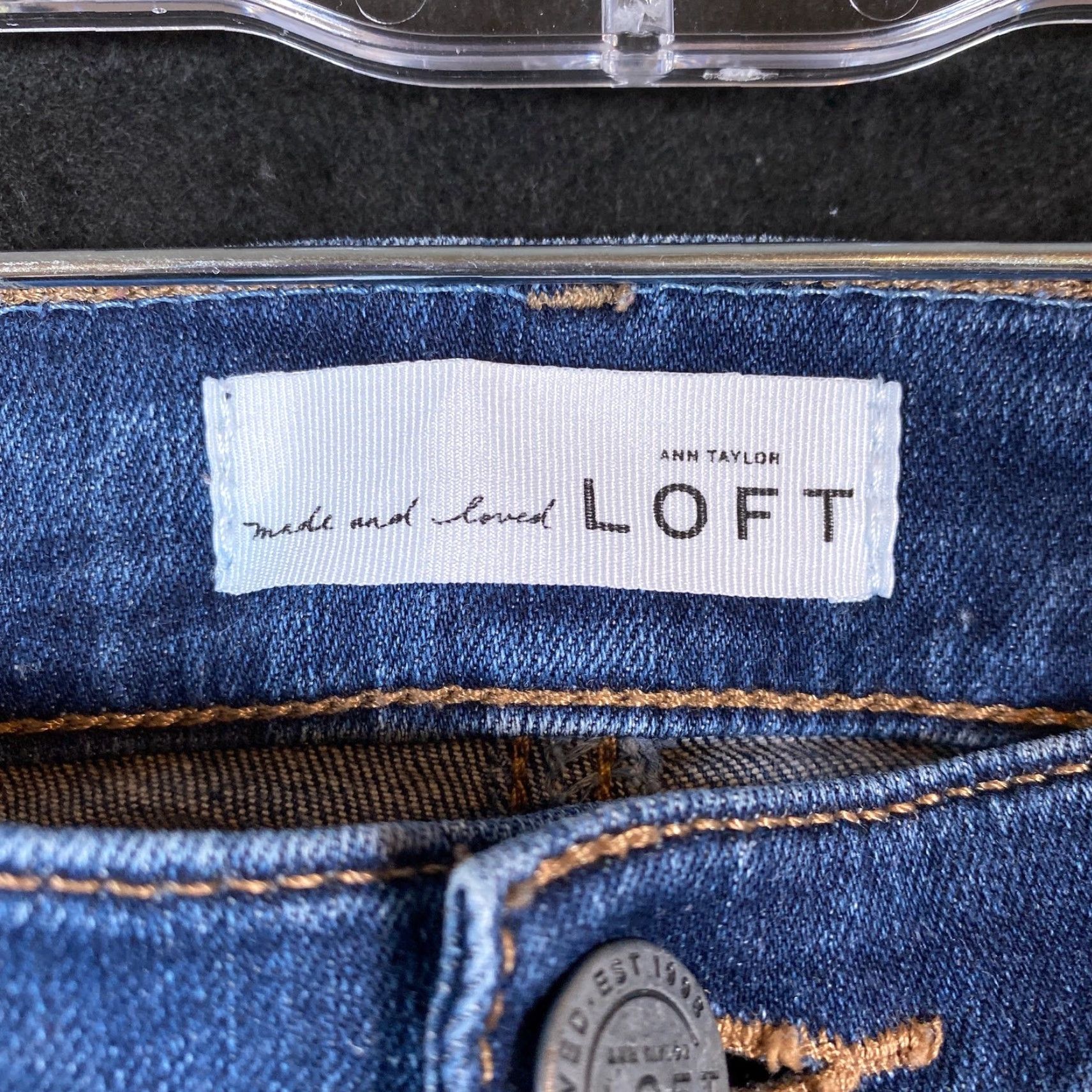 Ann Taylor Ann Taylor LOFT Womens Jeans Blue Ankle Distressed High Rise Stretch 31 Denim Size 24" / US 00 / IT 34 - 4 Thumbnail