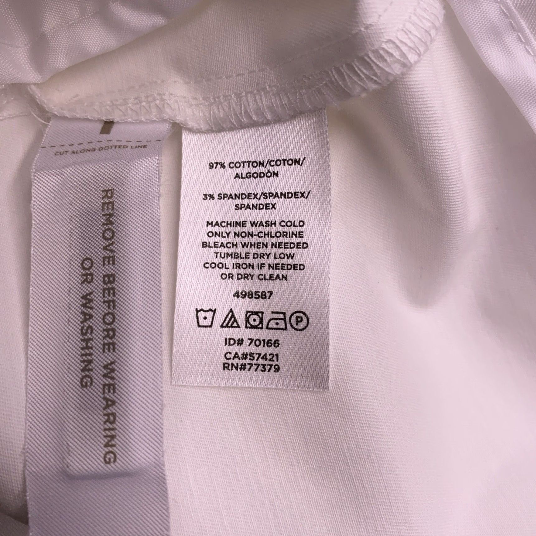 Ann Taylor Ann Taylor Cotton Crop Pants 18 Tall White Mid Rise Stretch New Pants Tall White 18 Size 40" / US 18 - 7 Thumbnail