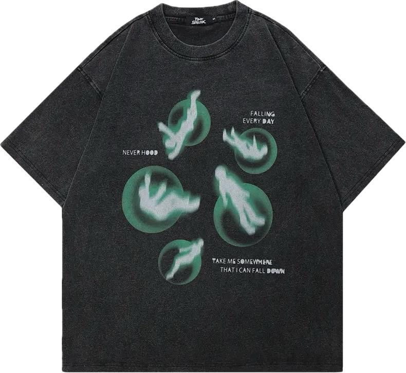 Japanese Brand Oversized Green Graphic T Shirt Size US L / EU 52-54 / 3 - 1 Thumbnail