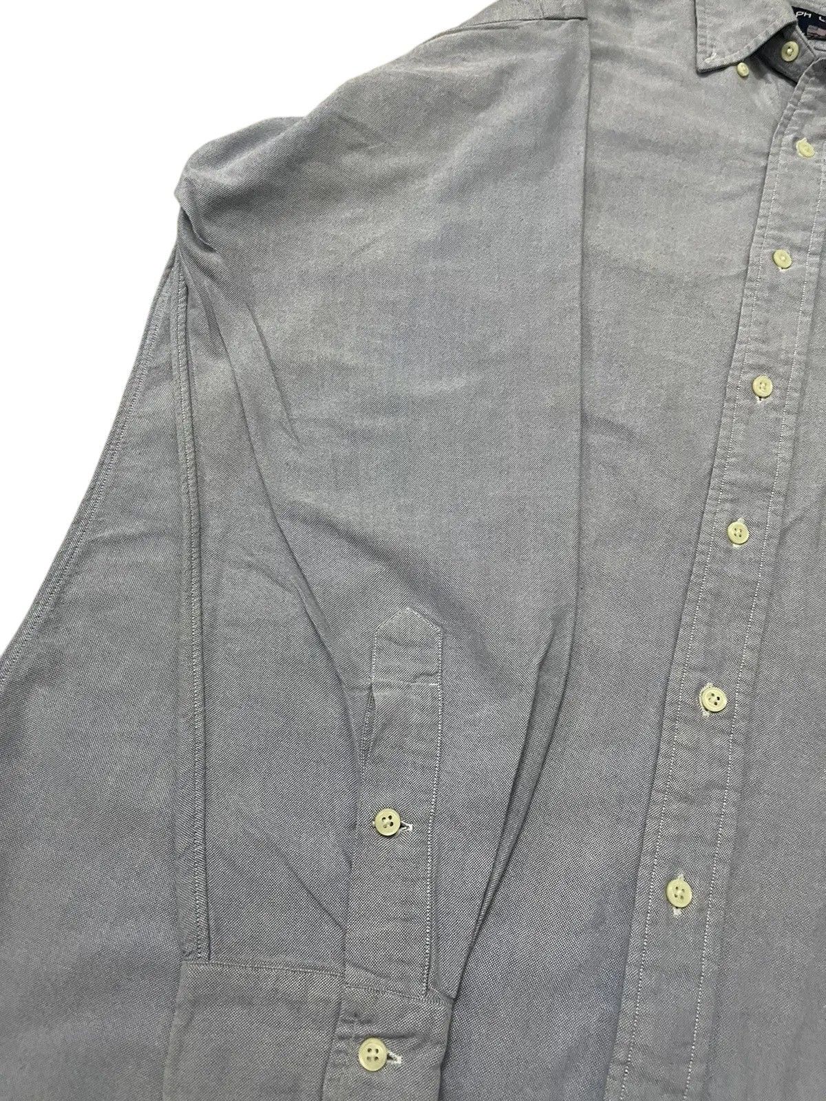 Polo Ralph Lauren Vtg 90s Ralph Lauren Sport "The Big Shirt" Polo Bear Oxford Size US S / EU 44-46 / 1 - 9 Thumbnail
