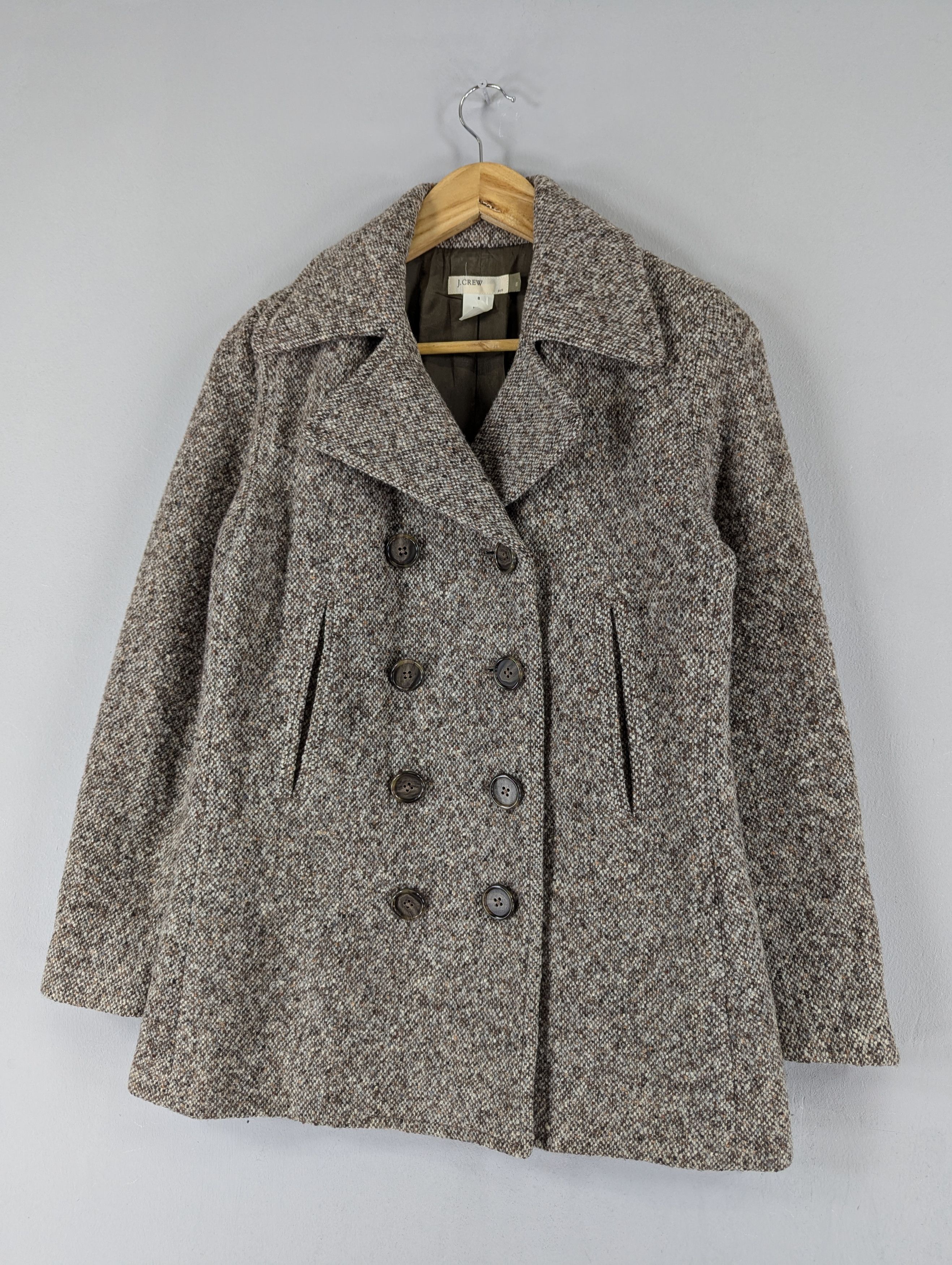 J.Crew Women's J.CREW Double Breasted Lined Wool Coat Jacket Size S Size S / US 4 / IT 40 - 2 Thumbnail