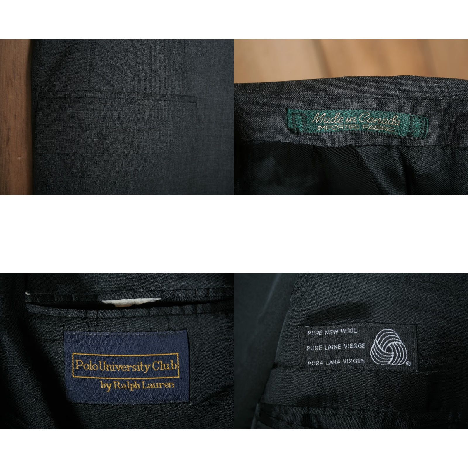 Ralph Lauren VINTAGE Ralph Lauren Polo University Club Blazer Jacket Gray 2-Button Wool 44R Mens Size US XXL / EU 58 / 5 - 8 Thumbnail