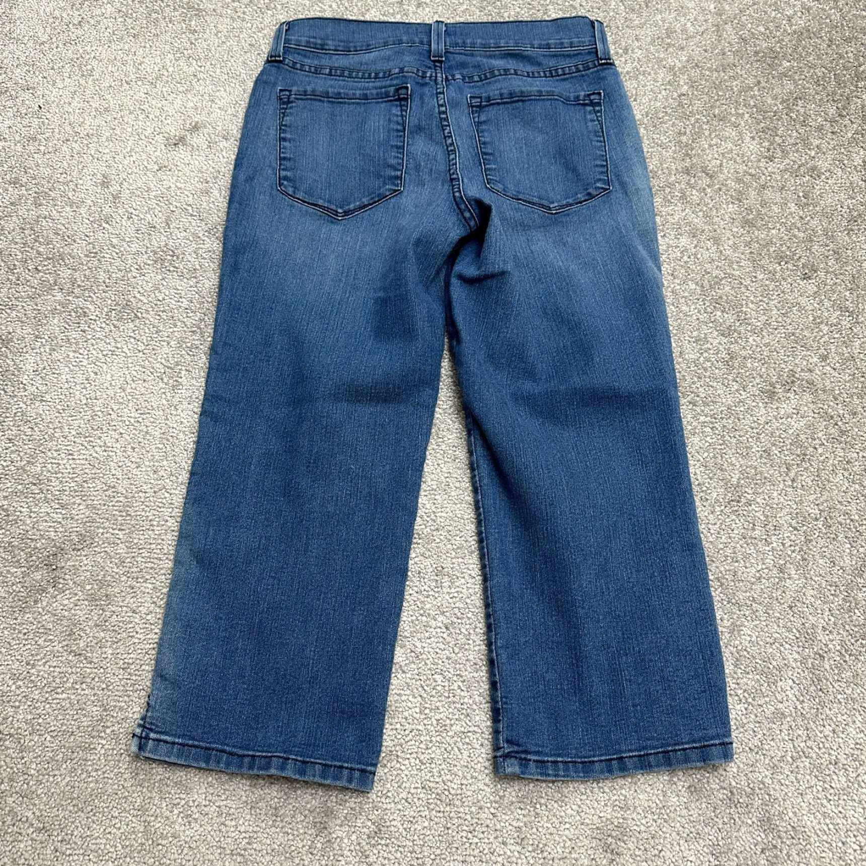 NYDJ NYDJ Crop Denim Jeans Womens 2 Blue Straight Leg Mid Rise Stretch Casual 27x20 Size 26" / US 2 / IT 38 - 2 Thumbnail