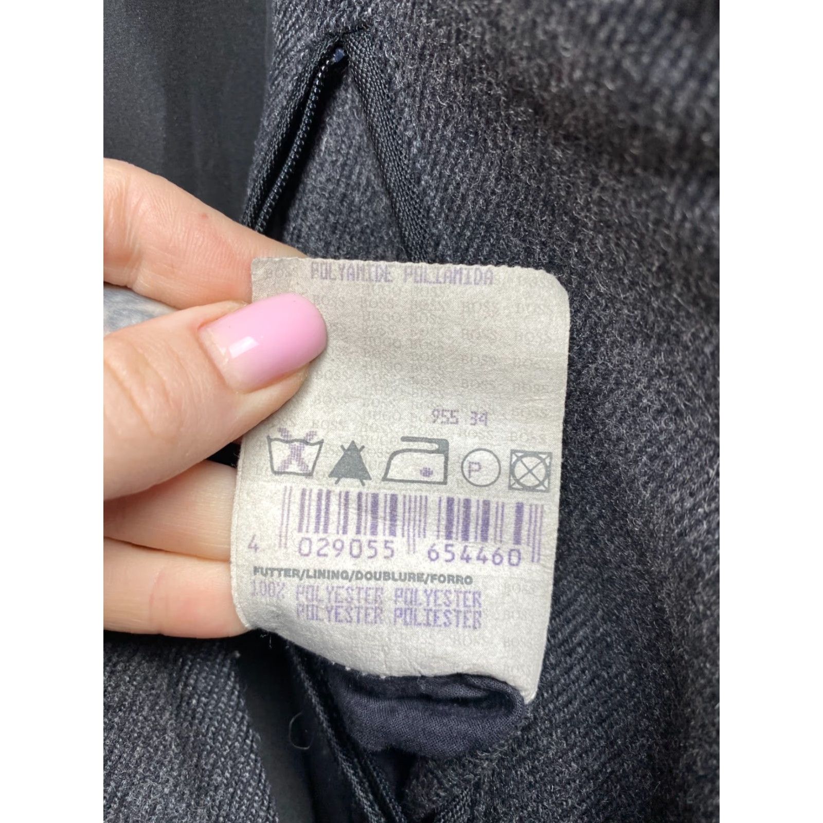Hugo Boss HUGO BOSS Vintage Mens Wool Coat L Gray Wool Coat Mens L 54 Overcoat 54 L Mens Size US L / EU 52-54 / 3 - 7 Thumbnail