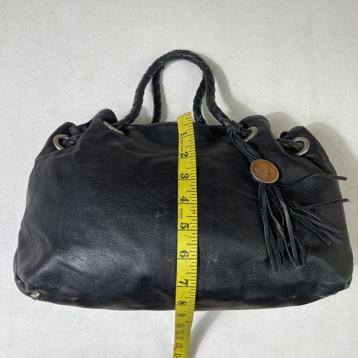 Furla (A-29) FURLA LEATHER SHOULDER HANDBAG Size ONE SIZE - 10 Thumbnail
