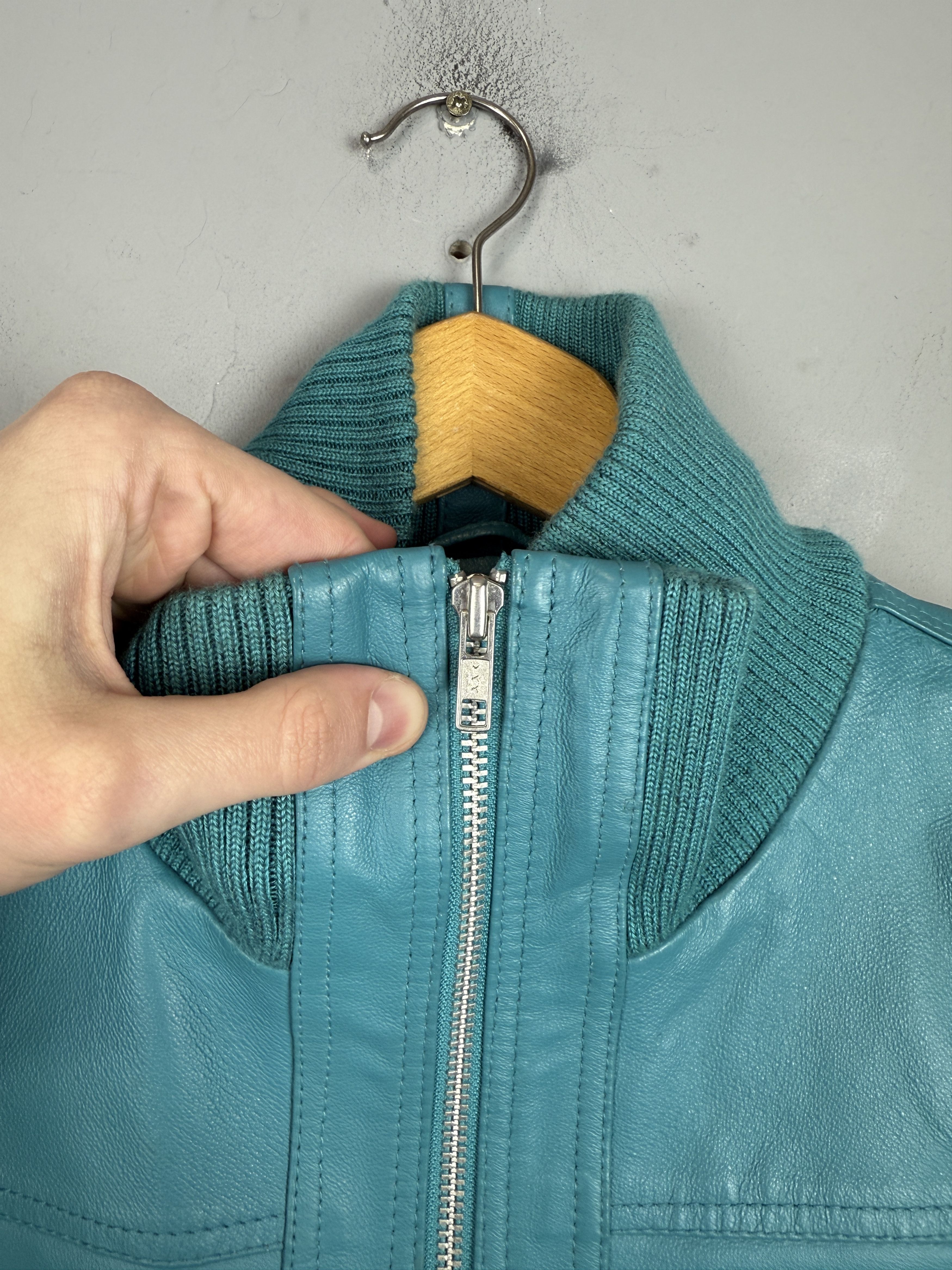 Genuine Leather × Vintage Vintage ICHI Leather Jacket Women Biker Short Real Leather Size S / US 4 / IT 40 - 7 Thumbnail