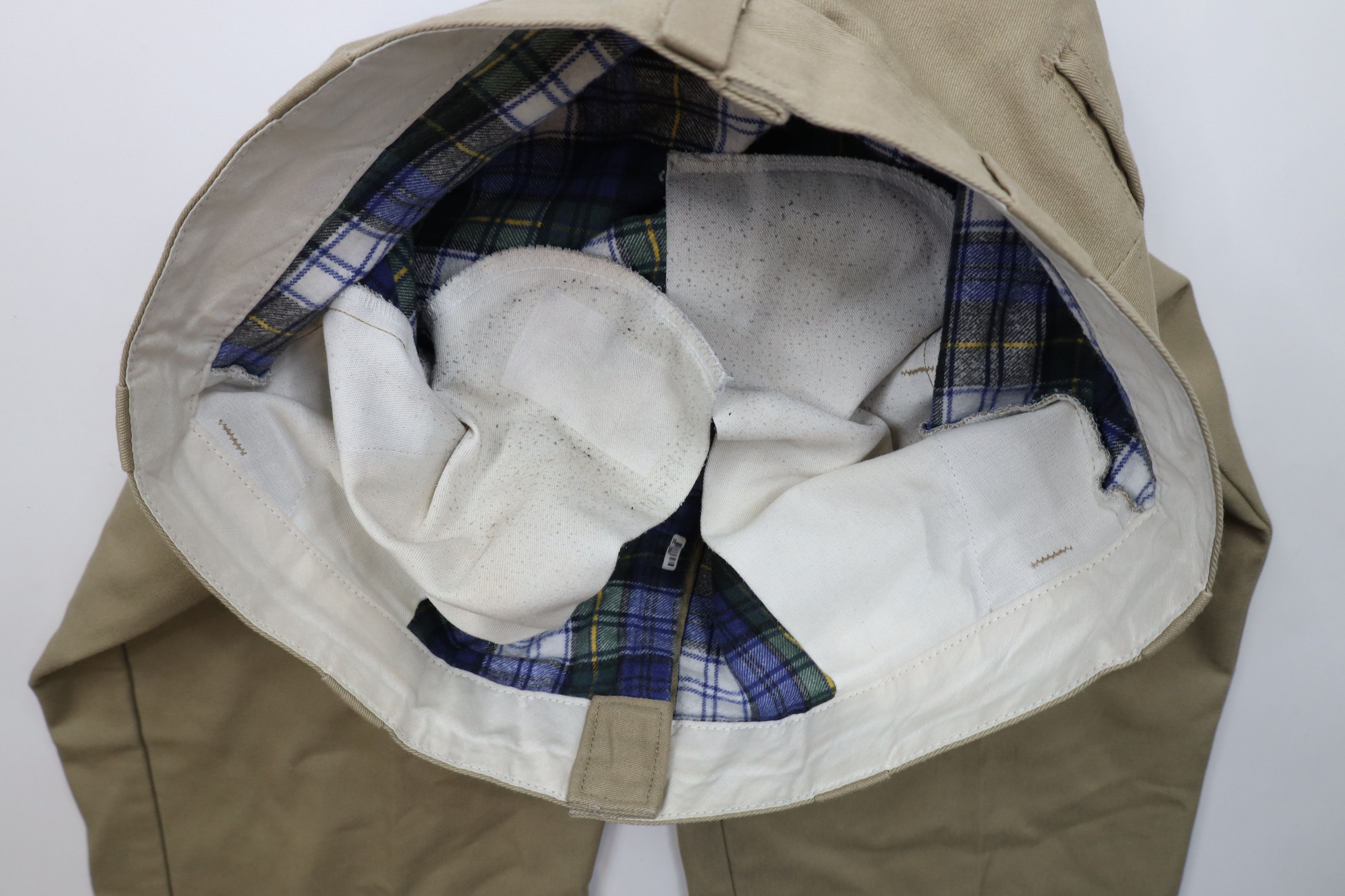 Dickies × Vintage Vintage 90s Dickies Flannel Lined Wide Leg Work Pants Beige Size US 36 / EU 52 - 10 Thumbnail