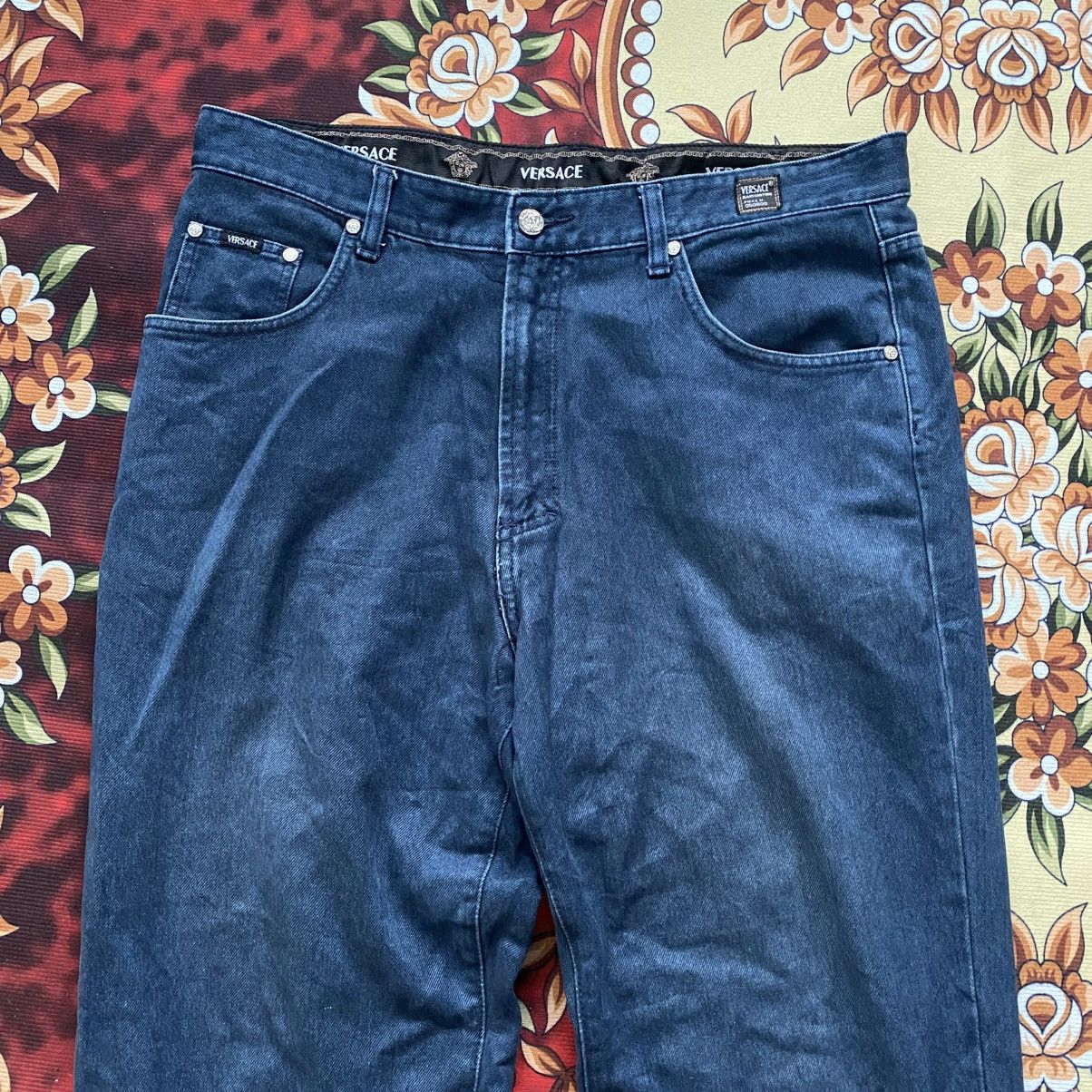 Versace Jeans Couture Vintage Versace Jeans Couture Navy Blue Jeans Size US 38 / EU 54 - 3 Thumbnail