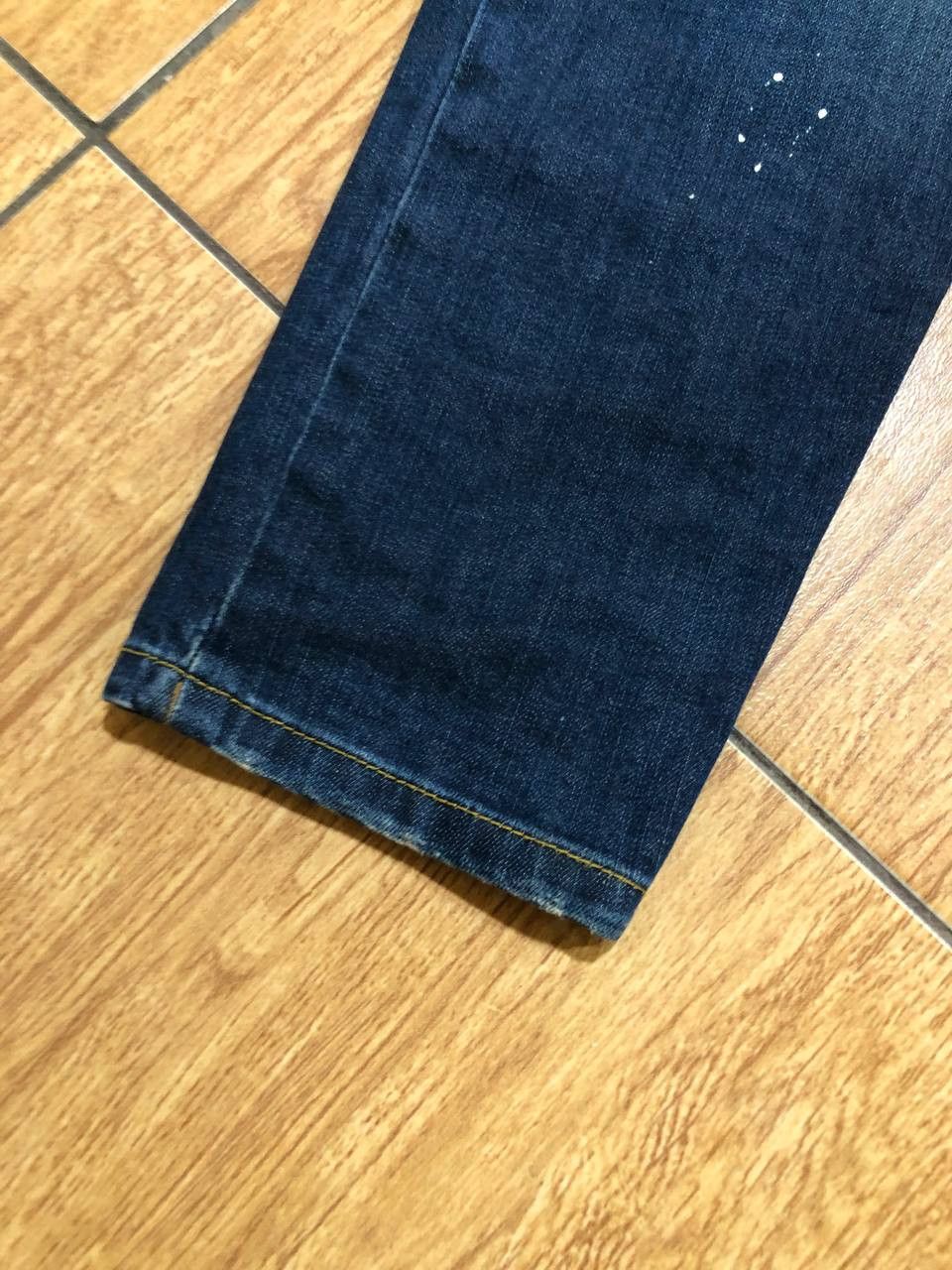 Dsquared2 DSQUARED2 Wash Denim Distressed Straight Jeans Size US 34 / EU 50 - 18 Thumbnail
