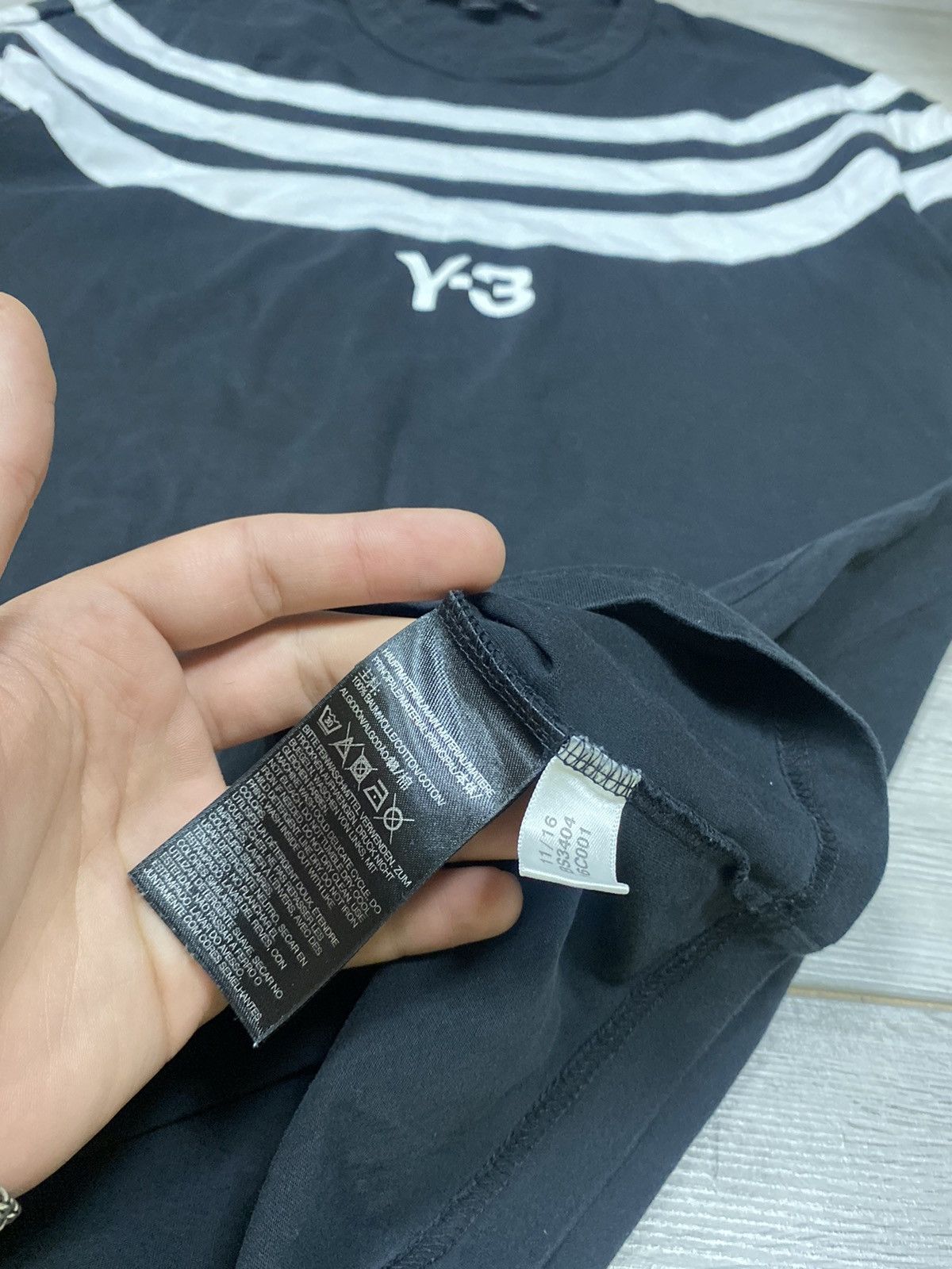 Yohji Yamamoto Y-3 Yohji Yamamoto x Adidas long t-shirt around stripes Size US S / EU 44-46 / 1 - 6 Thumbnail