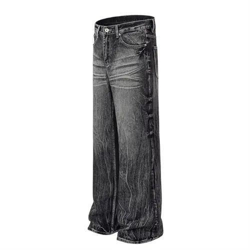 VIBE American high street trend washed distressed straight jeans Size US 32 / EU 48 - 2 Thumbnail