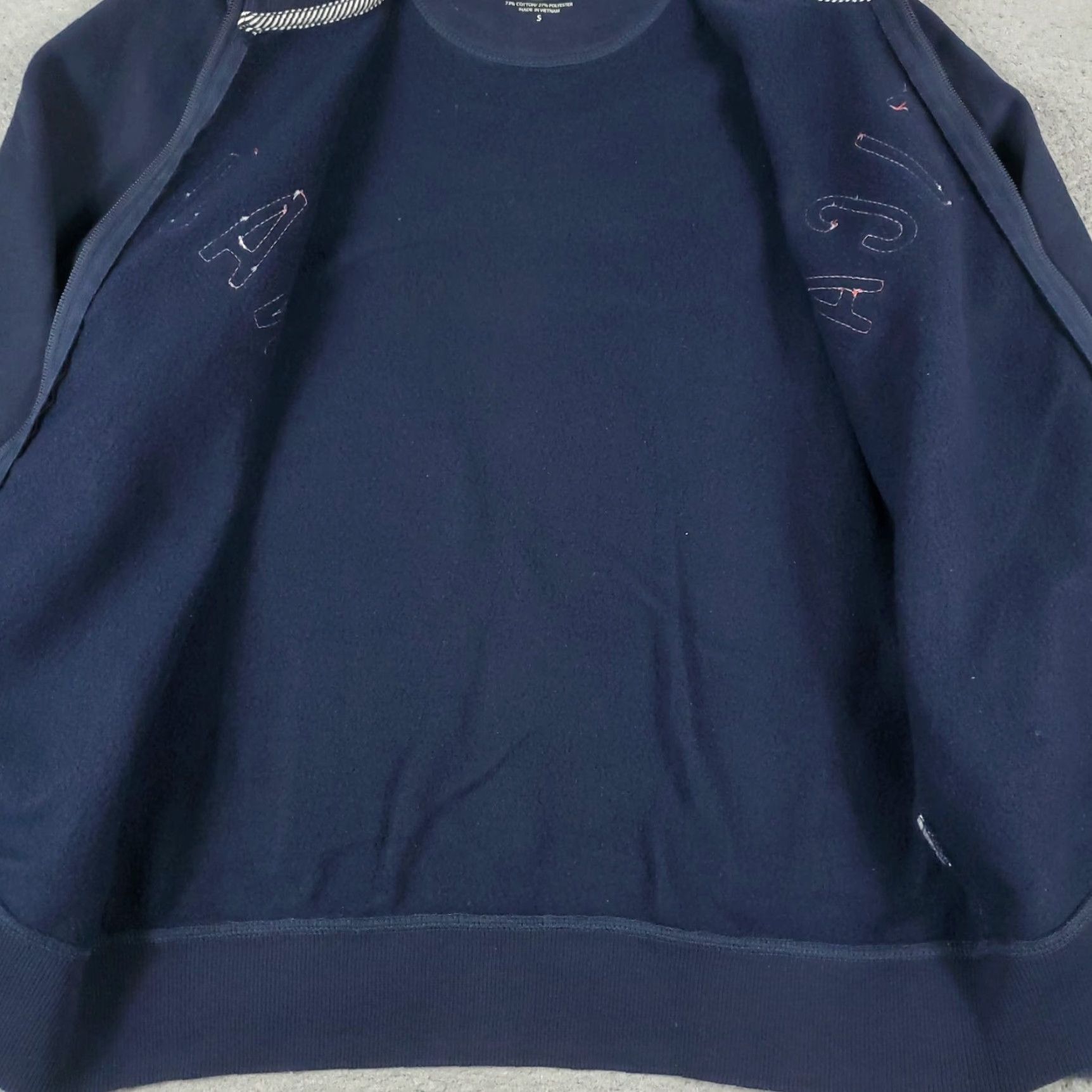 Nautica Nautica Jacket Mens Size Small Blue Knit Casual Full Zip Up Sweater * Size US S / EU 44-46 / 1 - 7 Thumbnail