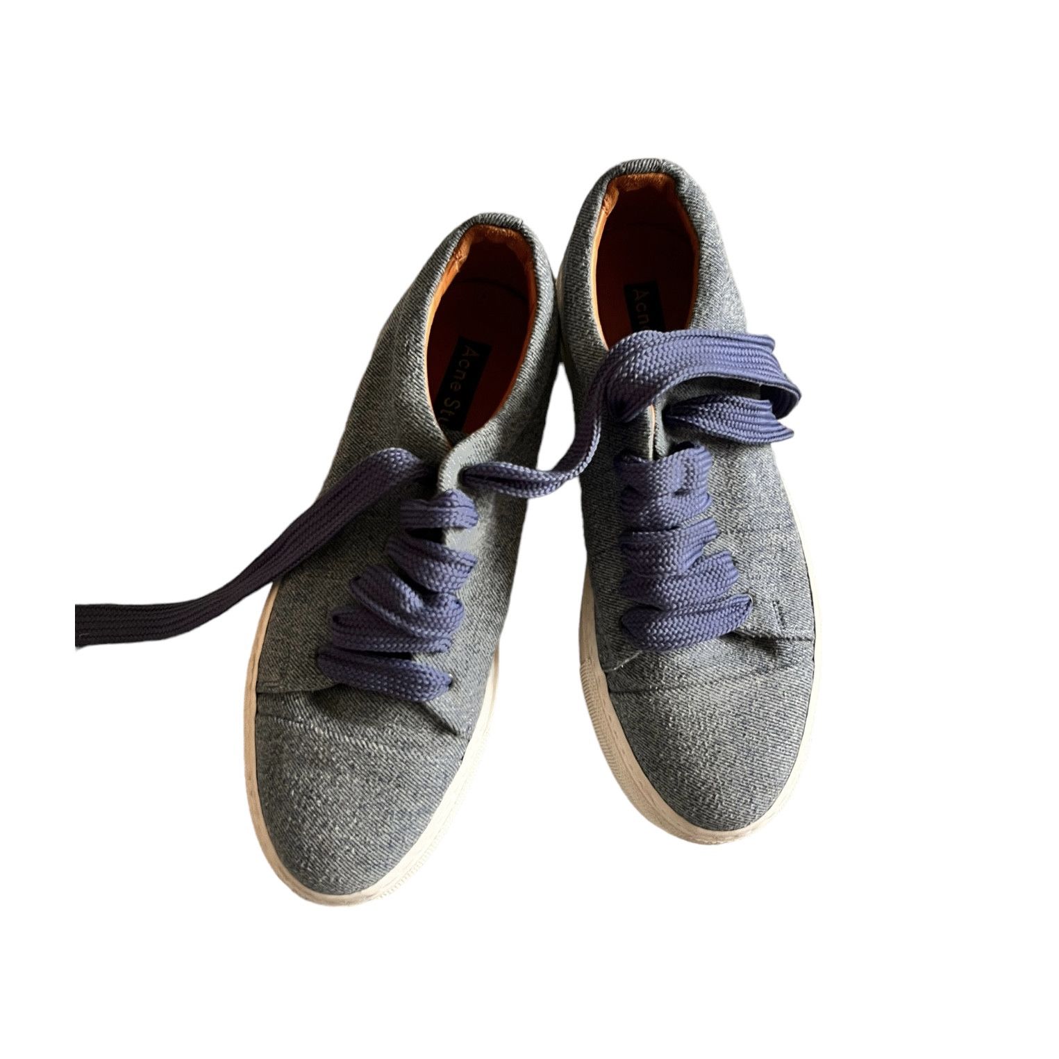 image of Acne Studios Platform Sneakers in Blue, Women's (Size 8)
