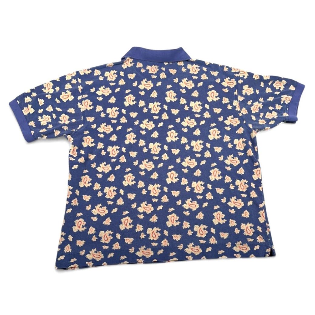 Dockers VINTAGE Dockers Polo Shirt XL Adult Blue Paisley AllOver Print 90s Mens Size US XL / EU 56 / 4 - 3 Thumbnail