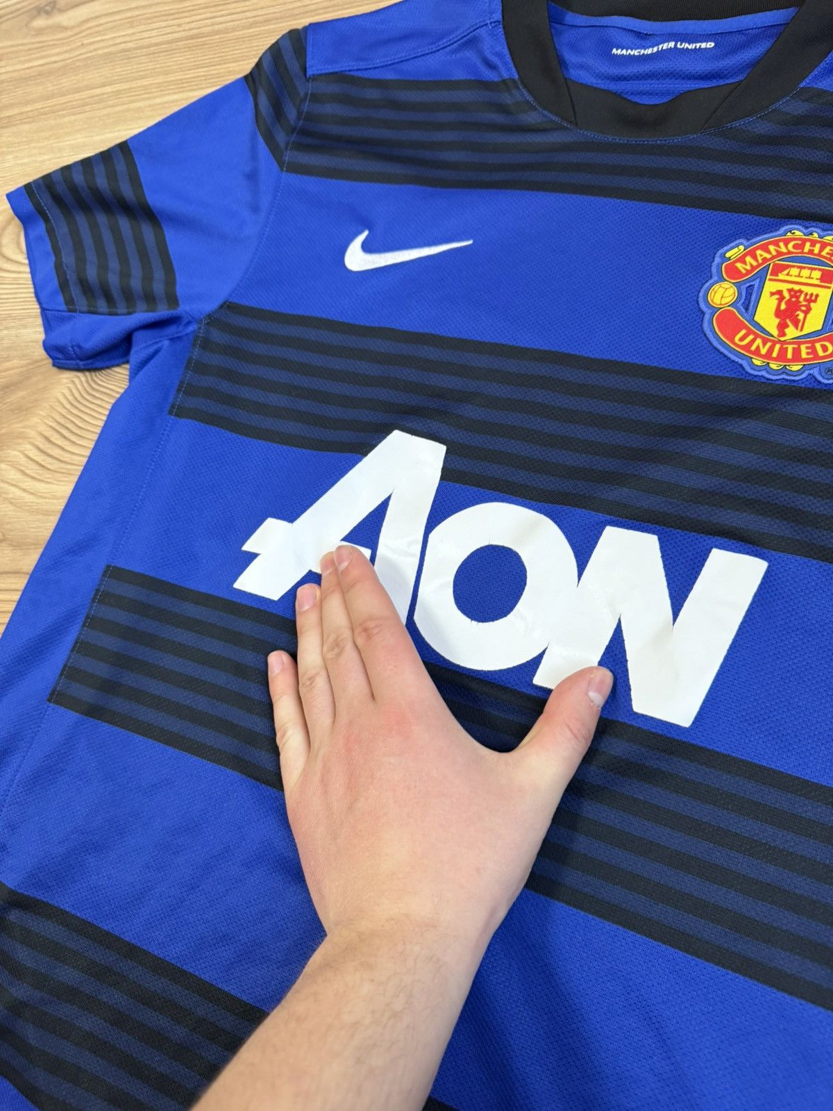Nike RARE!Nike Munchester United Football Jersey 2011/12 Size US M / EU 48-50 / 2 - 5 Thumbnail