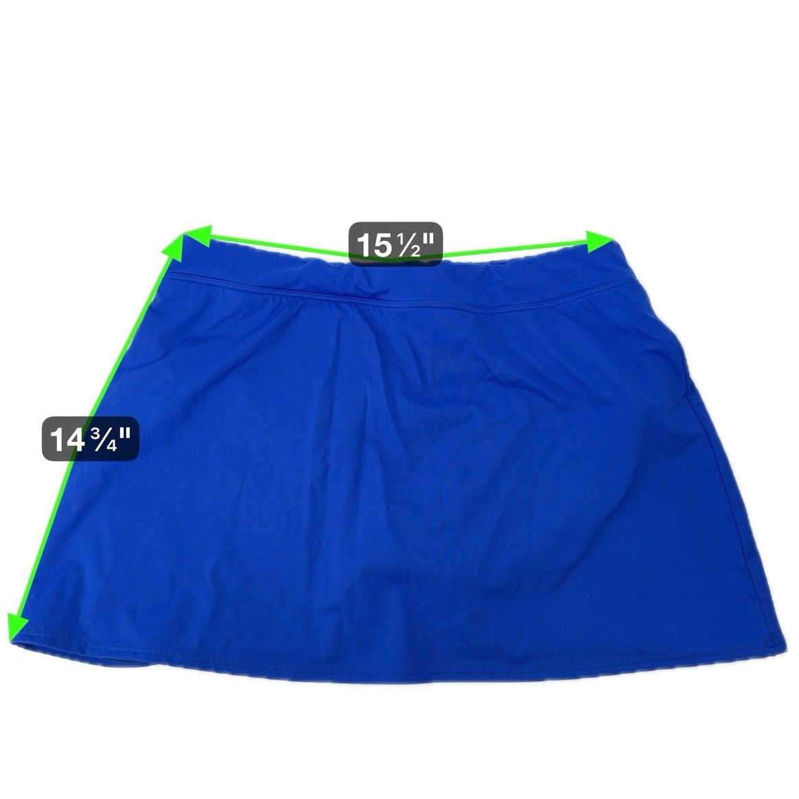 Lands' End Lands’ End Royal Blue Swim Skort Built-In Brief Size 12 Size 34" / US 12 / IT 48 - 8 Thumbnail