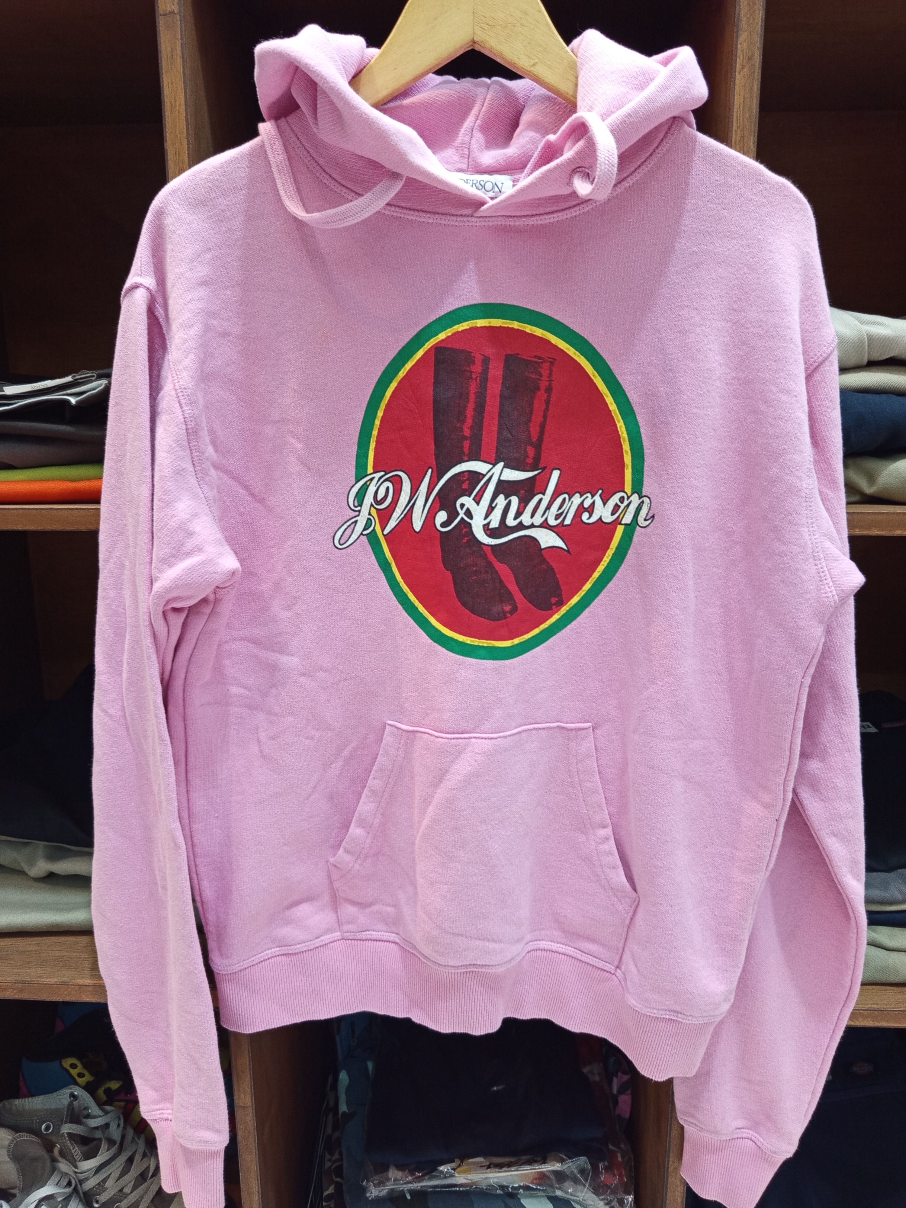 JW Anderson JW Anderson Pink Cola Boots Hoodie Size S / US 4 / IT 40 - 2 Thumbnail