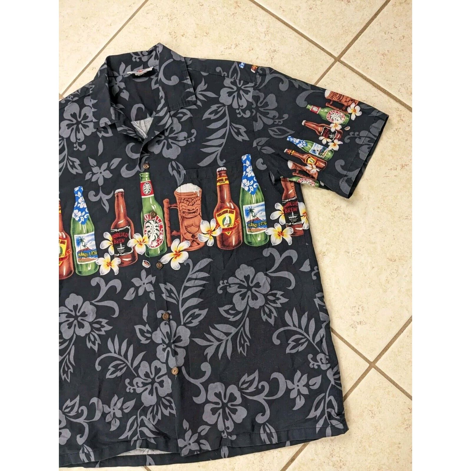 Pacific Legend Vtg Pacific Legend Hawaii USA L Hawaiian Shirt Beer Bottles Size US L / EU 52-54 / 3 - 3 Thumbnail