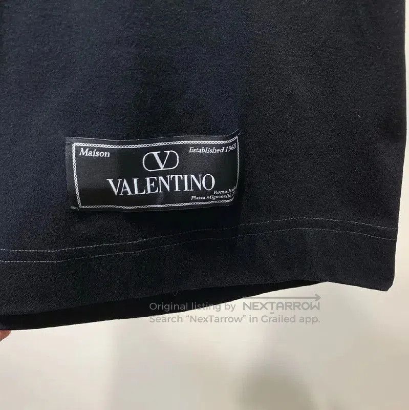 Valentino Valentino Black Cotton Men's T-shirt . Size US L / EU 52-54 / 3 - 5 Thumbnail