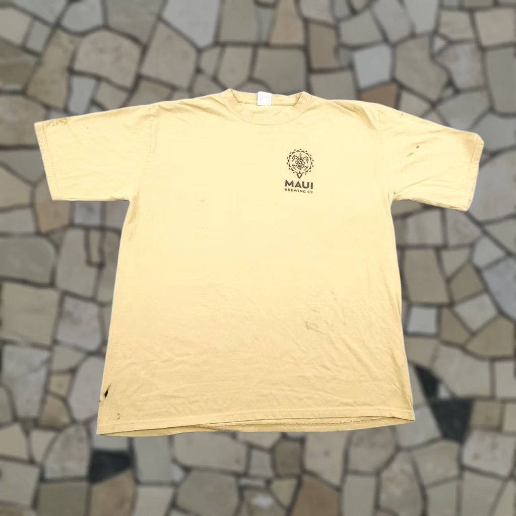 Vintage Crazy Shirts Maui Brewing Co Shirt Mens XL Yellow Hawaii Beer Bikini Blonde Dyed Size US XL / EU 56 / 4 - 1 Thumbnail