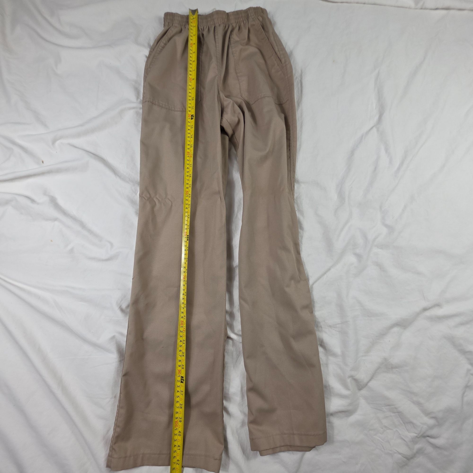 Levi's Vintage Levis 518M Men Medium Beige Elastic Waist Work Pants Size US 38 / EU 54 - 10 Thumbnail