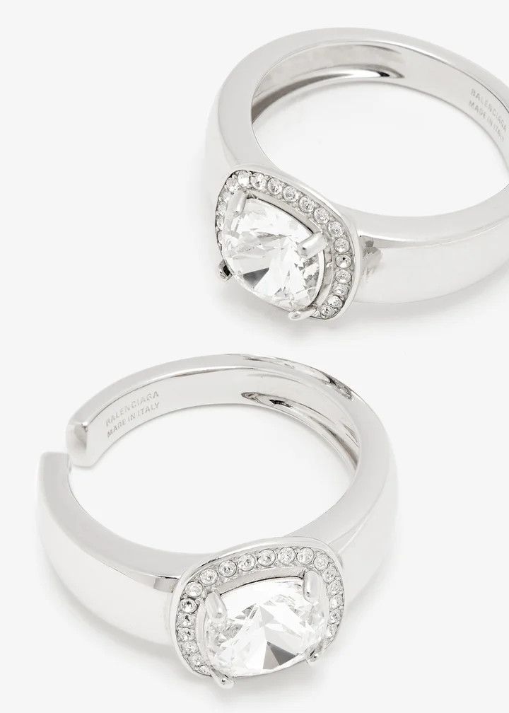 Balenciaga o1w1db10825 Size: OS / Maxi Solitaire Ear Cuffs in Silver Size ONE SIZE - 2 Thumbnail