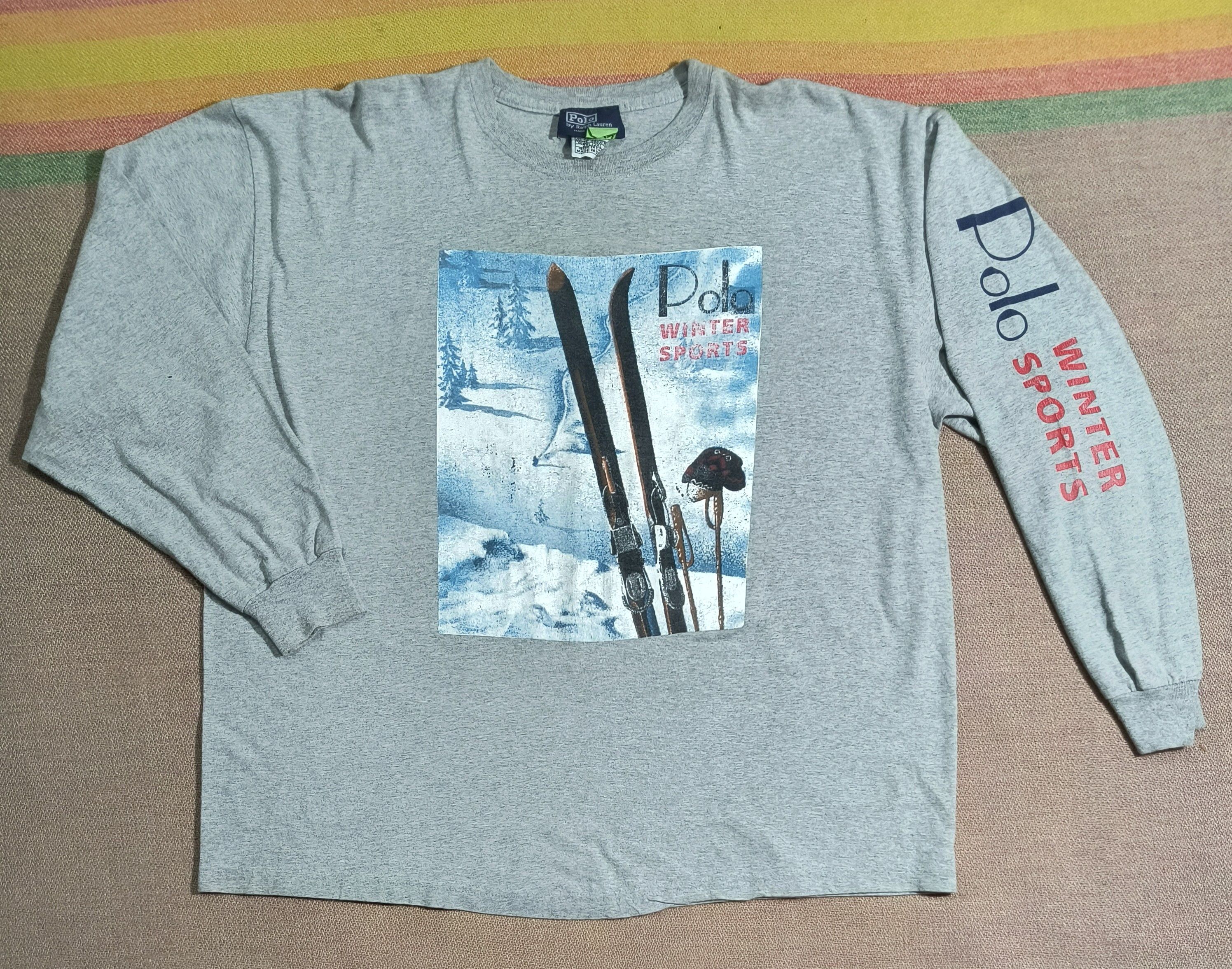 Polo Ralph Lauren OG vintage Polo Ralph Lauren winter sports 90s LS tee Size US XXL / EU 58 / 5 - 2 Thumbnail
