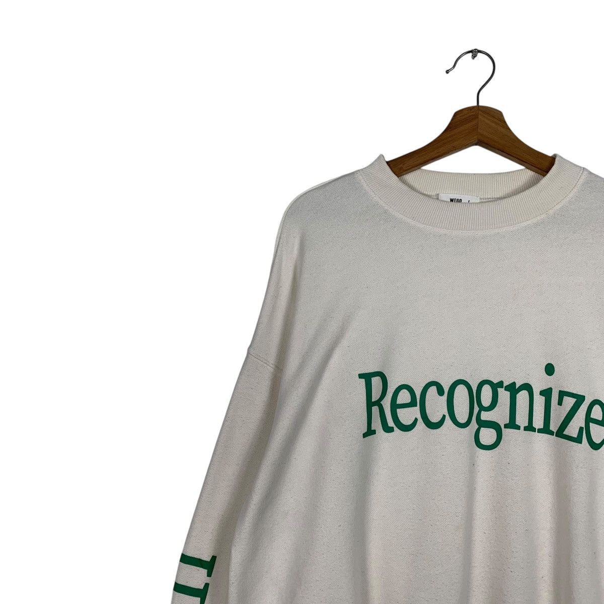 Japanese Brand Japanese Brand Wego Recognize Crewneck Sweatshirt Size US M / EU 48-50 / 2 - 6 Thumbnail
