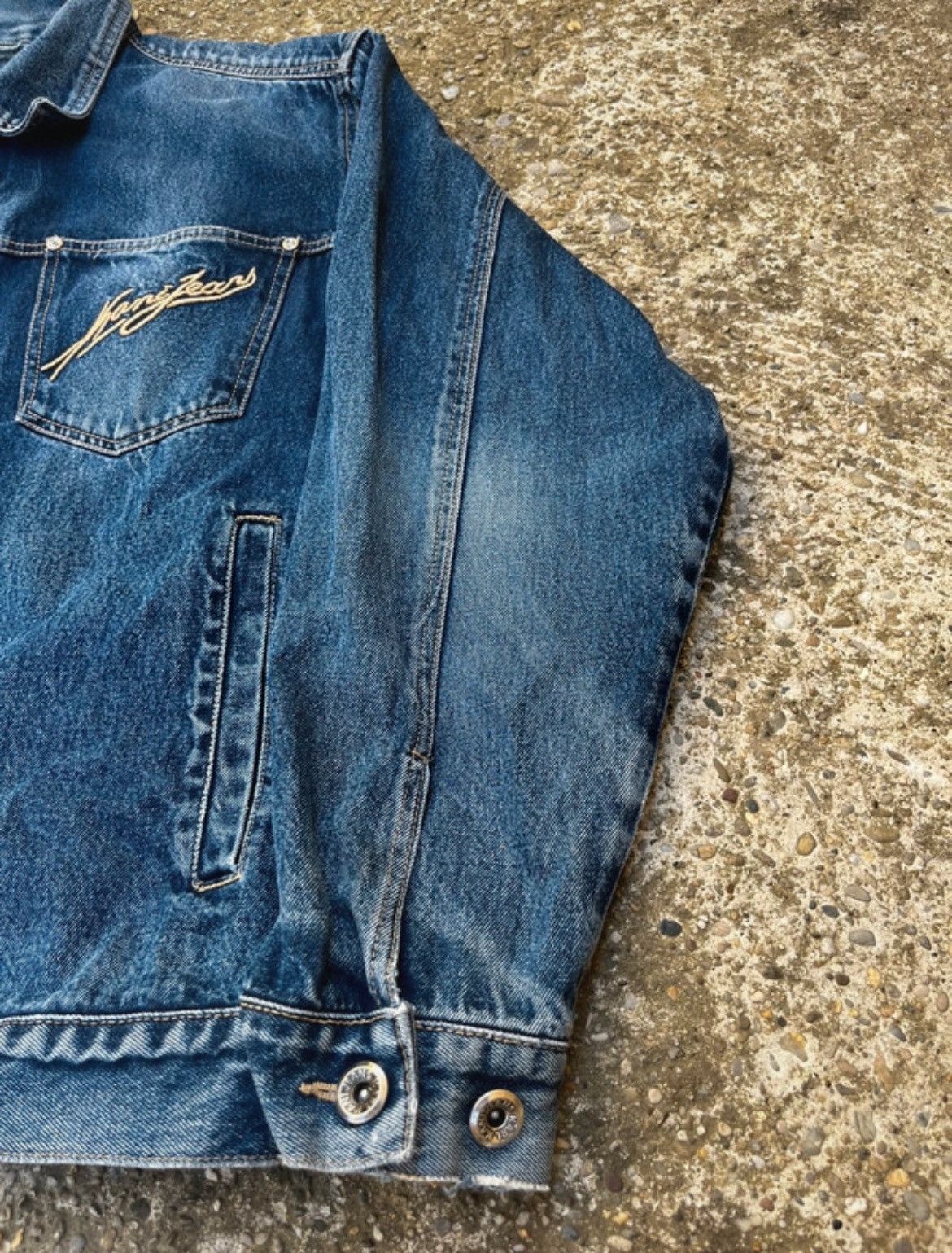 Karl Kani Karl Kani Jeans Beautiful Faded Vintage 90's Denim Jacket Size US L / EU 52-54 / 3 - 4 Thumbnail