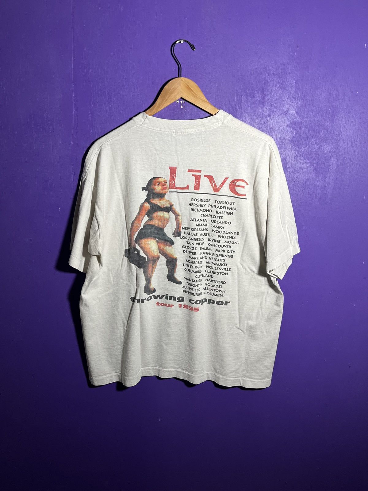 Band Tees × Vintage Vintage 1995 Live throwing copper tour t-shirt Size US XL / EU 56 / 4 - 2 Thumbnail