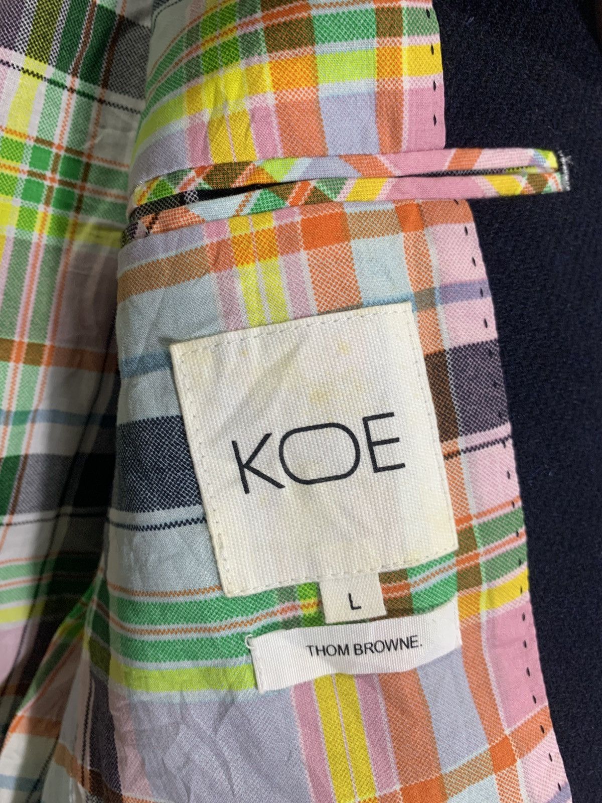 Thom Browne KOE By Thom Browne Wool Navy Blazer Jacket Size US L / EU 52-54 / 3 - 2 Thumbnail